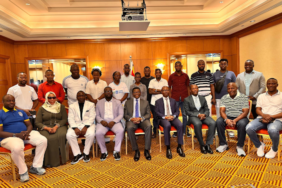 Katikkiro Mayiga meets Buganda leaders in the Arab Region at Sheraton Creek Hotel, Dubai